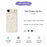 For iPhone Air Case Small Flower Pattern Printing Straight Edge TPU Phone Back Cover - Beige - 2