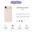 For iPhone Air Case Pink Small Flowers Pattern Printing Straight Edge TPU Phone Back Cover - Beige - 2
