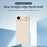 For iPhone Air Case Pink Small Flowers Pattern Printing Straight Edge TPU Phone Back Cover - Beige - 3