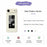 For iPhone Air Case Stitching Photos Pattern Printing Straight Edge TPU Phone Back Cover - Beige - 2