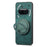 For Nothing Phone (3a) Phone Case with Rotating Kickstand Stress Relief Retro Leather Back Cover - Green - 3