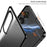 For Sony Xperia 1 VII Matte Case Aluminium Alloy + PC Phone Cover Pop-Up Snap Lock - Black - 3
