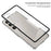 For Sony Xperia 1 VI Matte Case Aluminium Alloy + PC Phone Cover Pop-Up Snap Lock - Silver - 2