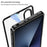 For Sony Xperia 1 VI Matte Case Aluminium Alloy + PC Phone Cover Pop-Up Snap Lock - Silver - 4