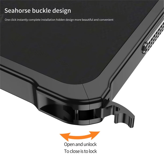 For Sony Xperia 1 VII Bumper Case Metal Frame Heat Dissipation Cover - Black - 4