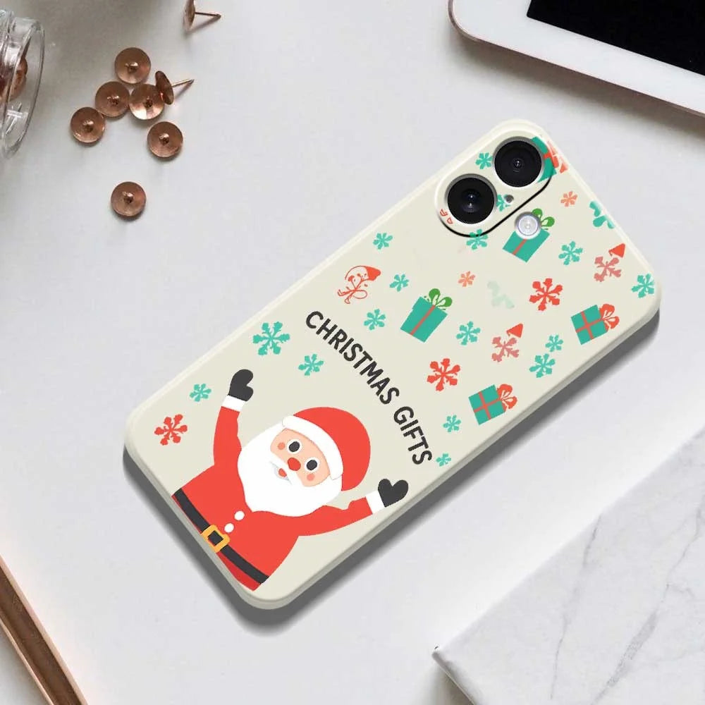 For iPhone 17 Case Christmas Gifts Pattern Printing Straight Edge TPU Phone Back Cover - Green - 6