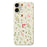 For iPhone 17 Case Small Flower Leaves Pattern Printing Straight Edge TPU Phone Back Cover - Beige - 1
