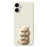 For iPhone 17 Case Angry Cat Pattern Printing Straight Edge TPU Phone Back Cover - Beige - 1