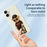 For iPhone 17 Case Cool Bear Pattern Printing Straight Edge TPU Phone Back Cover - Beige - 4