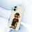 For iPhone 17 Case Cool Bear Pattern Printing Straight Edge TPU Phone Back Cover - Beige - 5