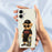 For iPhone 17 Case Cool Bear Pattern Printing Straight Edge TPU Phone Back Cover - Beige - 6