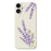 For iPhone 17 Case Lavender Pattern Printing Straight Edge TPU Phone Back Cover - Beige - 1