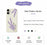 For iPhone 17 Case Lavender Pattern Printing Straight Edge TPU Phone Back Cover - Beige - 2