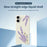 For iPhone 17 Case Lavender Pattern Printing Straight Edge TPU Phone Back Cover - Beige - 3