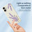 For iPhone 17 Case Lavender Pattern Printing Straight Edge TPU Phone Back Cover - Beige - 4