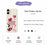 For iPhone 17 Case Pink Elements Pattern Printing Straight Edge TPU Phone Back Cover - Beige - 2