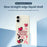 For iPhone 17 Case Pink Elements Pattern Printing Straight Edge TPU Phone Back Cover - Beige - 3