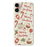 For iPhone 17 Case Christmas Snowman Pattern Printing Straight Edge TPU Phone Back Cover - Beige - 1