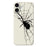 For iPhone 17 Case Spider Pattern Printing Straight Edge TPU Phone Back Cover - Beige - 1