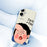 For iPhone 17 Case Make Faces Kid Pattern Printing Straight Edge TPU Phone Back Cover - Beige - 5