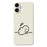 For iPhone 17 Case Stick Figure Pattern Printing Straight Edge TPU Phone Back Cover - Beige - 1