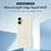For iPhone 17 Case White Love Pattern Printing Straight Edge TPU Phone Back Cover - Beige - 3