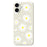 For iPhone 17 Case White Daisy Pattern Printing Straight Edge TPU Phone Back Cover - Beige - 1