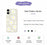 For iPhone 17 Case White Daisy Pattern Printing Straight Edge TPU Phone Back Cover - Beige - 2