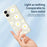 For iPhone 17 Case White Daisy Pattern Printing Straight Edge TPU Phone Back Cover - Beige - 4