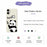 For iPhone 17 Case Panda Pattern Printing Straight Edge TPU Phone Back Cover - Beige - 2