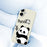 For iPhone 17 Case Panda Pattern Printing Straight Edge TPU Phone Back Cover - Beige - 5
