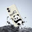 For iPhone 17 Case Panda Pattern Printing Straight Edge TPU Phone Back Cover - Beige - 7