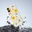 For iPhone 17 Case Yellow Floral and Leaves Pattern Printing Straight Edge TPU Phone Back Cover - Beige - 7