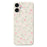 For iPhone 17 Case Small Flower Pattern Printing Straight Edge TPU Phone Back Cover - Beige - 1