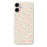 For iPhone 17 Case Pink Small Flowers Pattern Printing Straight Edge TPU Phone Back Cover - Beige - 1