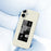 For iPhone 17 Case Stitching Photos Pattern Printing Straight Edge TPU Phone Back Cover - Beige - 5