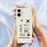 For iPhone 17 Case Boarding Ticket Pattern Printing Straight Edge TPU Phone Back Cover - Beige - 6