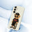 For Samsung Galaxy A36 5G Case Cool Bear Pattern Printing Straight Edge TPU Phone Back Cover - Beige - 5