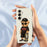 For Samsung Galaxy A36 5G Case Cool Bear Pattern Printing Straight Edge TPU Phone Back Cover - Beige - 6