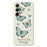 For Samsung Galaxy A36 5G Case Green Butterfly Pattern Printing Straight Edge TPU Phone Back Cover - Beige - 1
