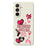 For Samsung Galaxy A36 5G Case Pink Elements Pattern Printing Straight Edge TPU Phone Back Cover - Beige - 1