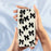 For Samsung Galaxy A36 5G Case Black Bow Pattern Printing Straight Edge TPU Phone Back Cover - Beige - 6