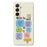 For Samsung Galaxy A36 5G Case Colored Sticky Notes Pattern Printing Straight Edge TPU Phone Back Cover - Beige - 1