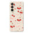For Samsung Galaxy A36 5G Case Big Bow Cherry Pattern Printing Straight Edge TPU Phone Back Cover - Beige - 1