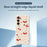 For Samsung Galaxy A36 5G Case Big Bow Cherry Pattern Printing Straight Edge TPU Phone Back Cover - Beige - 3