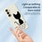 For Samsung Galaxy A36 5G Case Black Cat on the Wall Pattern Printing Straight Edge TPU Phone Back Cover - Beige - 4