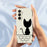 For Samsung Galaxy A36 5G Case Black Cat on the Wall Pattern Printing Straight Edge TPU Phone Back Cover - Beige - 6