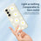 For Samsung Galaxy A36 5G Case White Daisy Pattern Printing Straight Edge TPU Phone Back Cover - Beige - 4