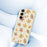 For Samsung Galaxy A36 5G Case Leaves Pattern Printing Straight Edge TPU Phone Back Cover - Beige - 5