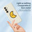 For Samsung Galaxy A36 5G Case Yellow Moon Pattern Printing Straight Edge TPU Phone Back Cover - Beige - 4